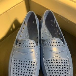 Floater rubber loafers blue:11 like new